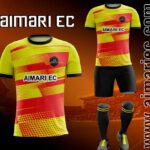 uniforme deportivo sublimado 2020 amarillo y rojo