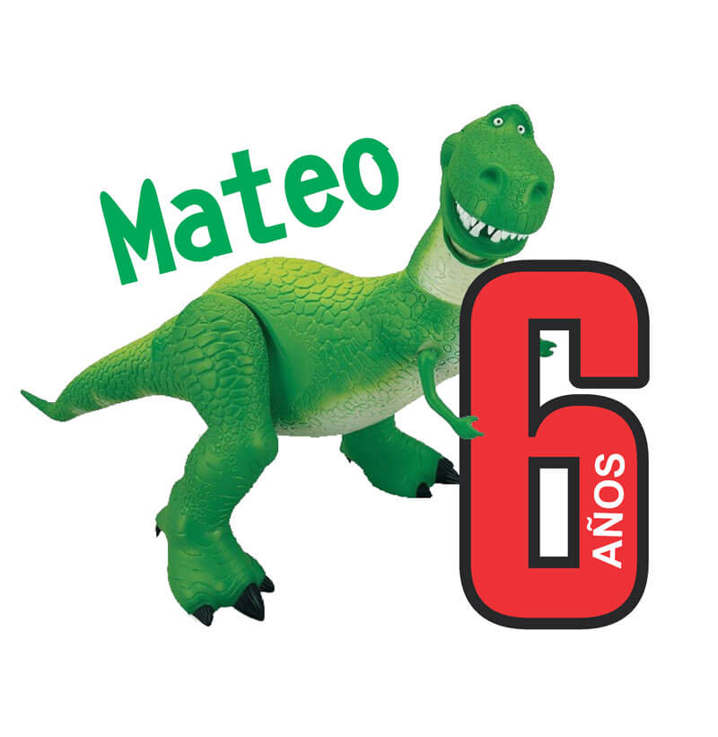 Dinosaurio para cumpleaños