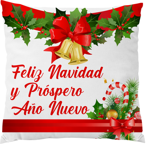 Cojín personalizado de navidad y año nuevo 2021