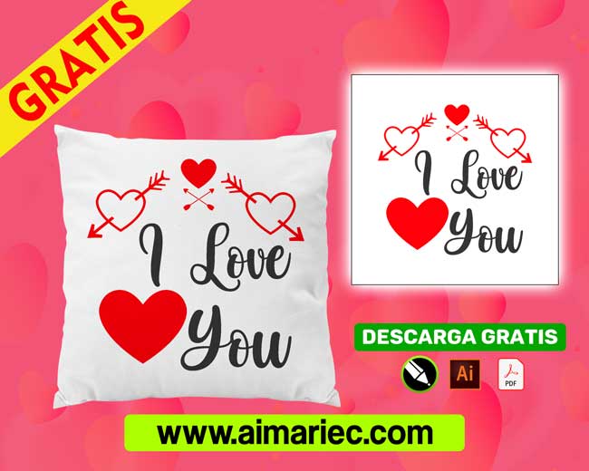 Plantilla-cojines-i-love-you-para -san-valentín