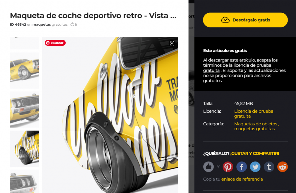 Descargar gratis maquetas PSD de Yellow Images