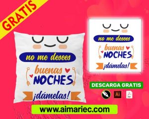 Plantilla cojín para parejas enamorados