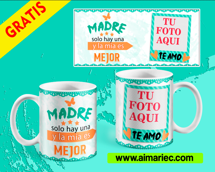 Plantilla taza madre solo hay una