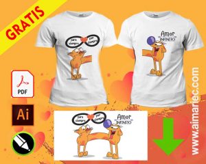 camisetas para novios infinito amor