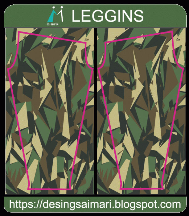 Pattern vector Licra militar camuflaje