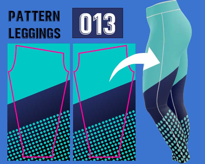 Licra turquesa con azul deportiva para mujer