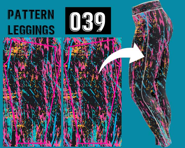 Licra rayada de colores deportivo