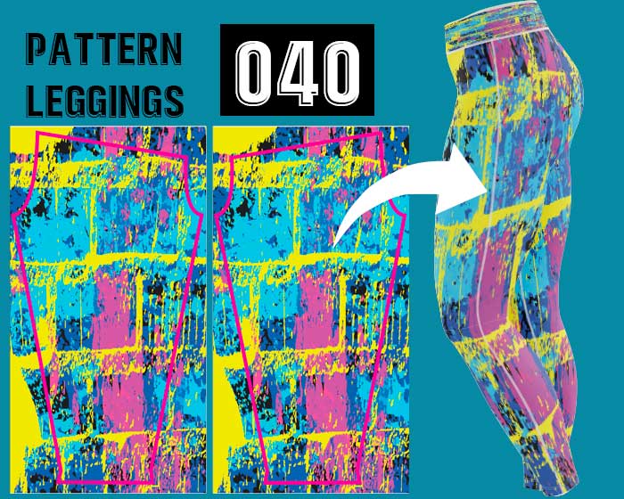 Leggings pintura derramada deportiva