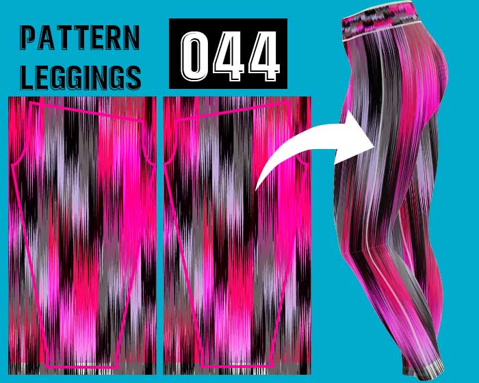 Licra con rayones de colores sublimada