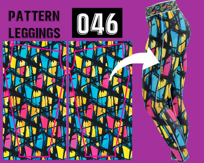 Licra con cuadros de colores deportiva