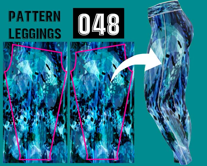 Licra azul deportiva sublimada