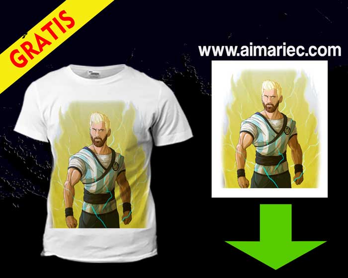 Camiseta Messi Anime