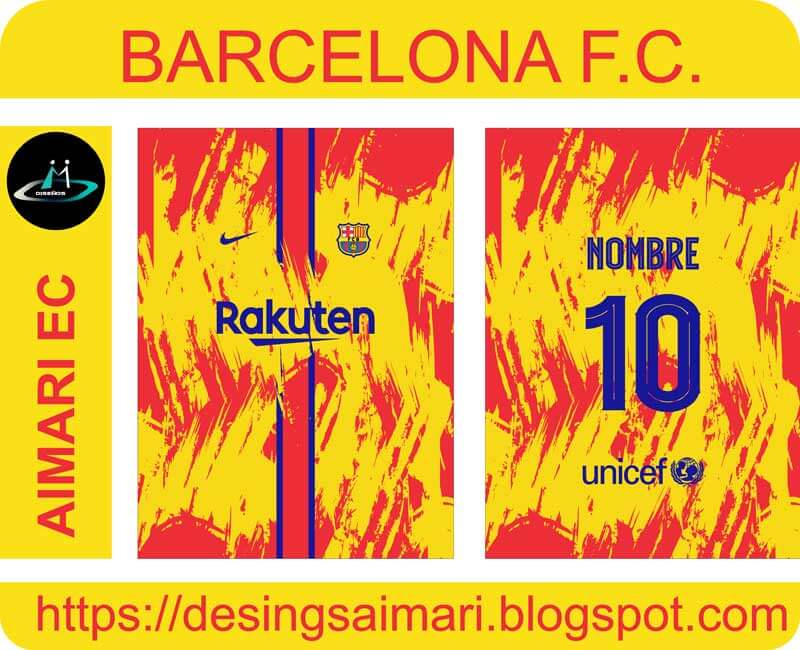 vector para sublimar camiseta barcelona 2020 2021 gratis