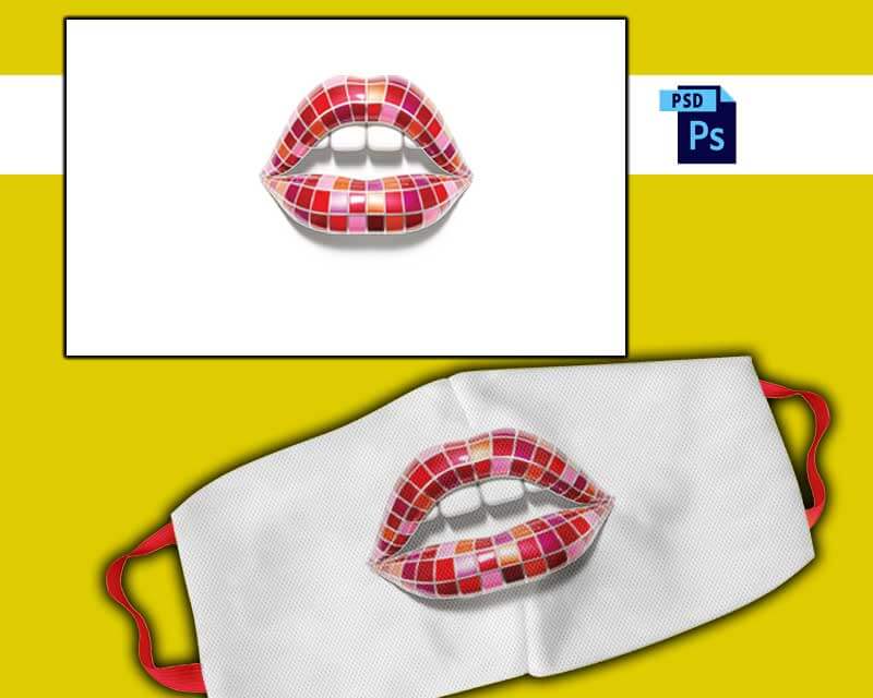 plantilla para sublimar cubrebocas labios 02