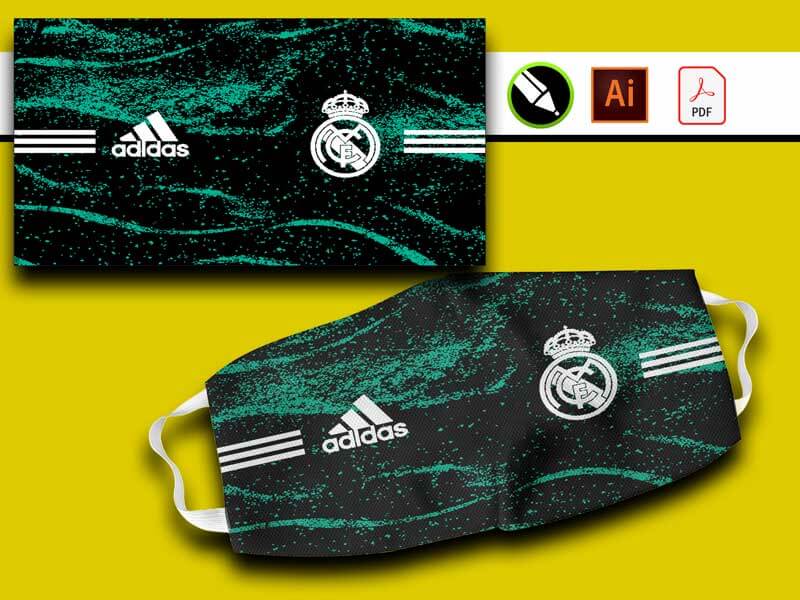 plantillas sublimar tapabocas real madrid