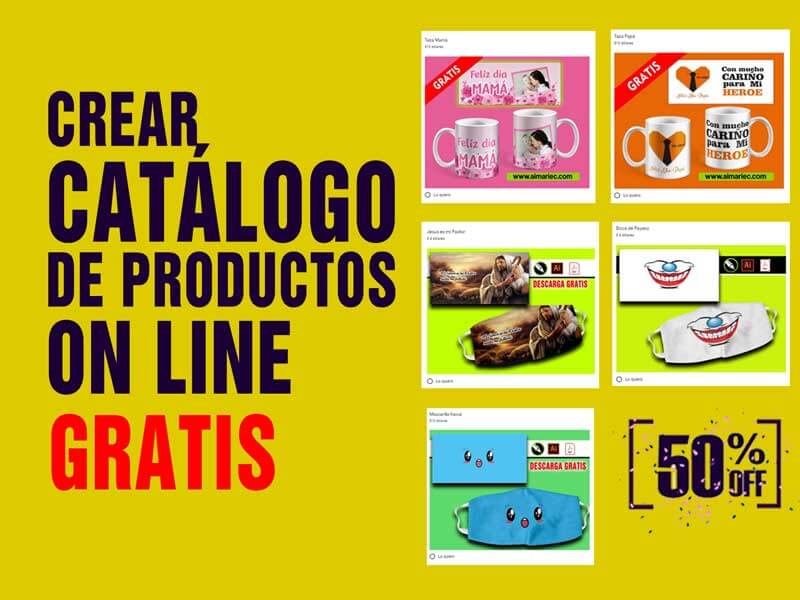 Crea GRATIS catálogo de productos on line
