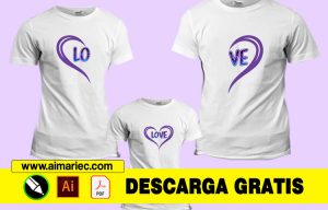 Camisetas personalizadas para amor en familia