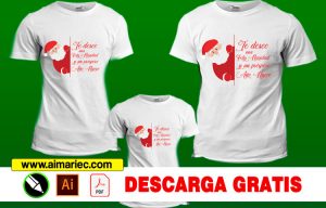 Camisetas para Navidad con Papa Noel, feliz navidad