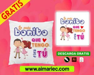 Plantilla Cojín para parejas (San Valentín)