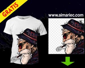 Camiseta estampada Dragon Ball Super Maestro Roshi