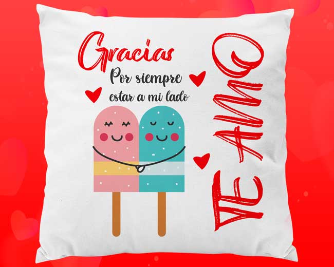 cojin para enamorados 2021 gracias por estar a mi lado