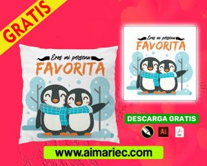 plantilla cojín para parejas, descargar plantilla gratis