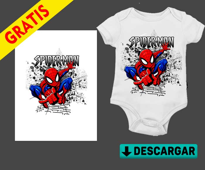 Body PaÃ±alero Spiderman para bebÃ©